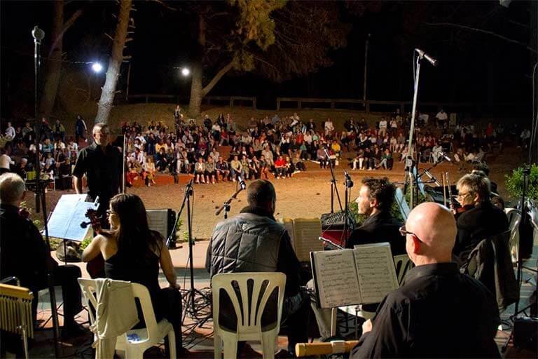 Anfiteatro del Pinar de Villa Gesell, espectáculos al aire libre