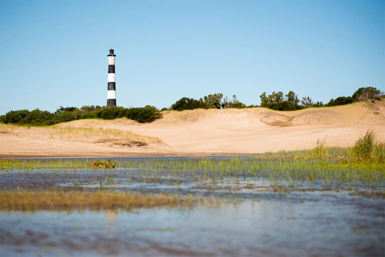 Faro Querandí en la reserva natural al sur de Villa Gesell